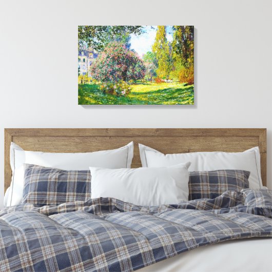 Parc Monceau, Paris Claude Monet Canvas Afdruk (Insitu (Slaapkamer))