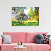 Parc Monceau, Paris Claude Monet Canvas Afdruk (Insitu (Woonkamer))