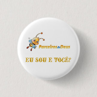 Parceiro de DEUS Ronde Button 3,2 Cm