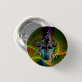 Parceiro de DEUS Ronde Button 3,2 Cm (Voorkant /achterkant)