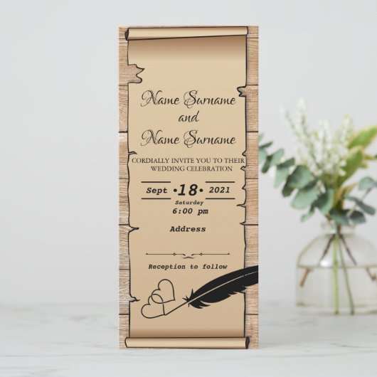 Parcenten Kaart (Staand voorkant)