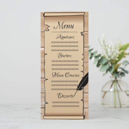 Parcenten Menu (Staand voorkant)