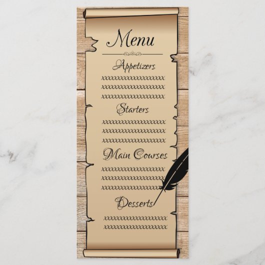 Parcenten Menu (Voorkant)