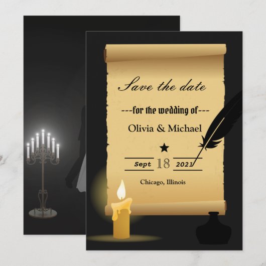 Parcenten Save The Date (Voorkant / Achterkant)