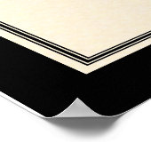 Parchment Black Border Poster (Hoek)