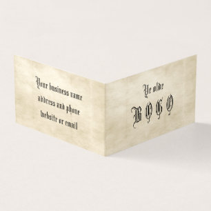 Parchment BOGO Loyalty Folded Card Visitekaartje