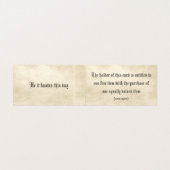  Parchment BOGO Loyalty Folded Card Visitekaartje (Binnenkant ongevouwen)