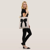 Parchment Dot Combo Black Aangepast schoudermodel  Tote Bag (Op model)