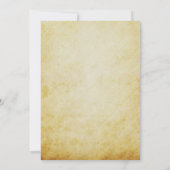  Parchment Elegant Calligraphy Wedding Kaart (Achterkant)