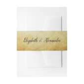 Parchment Elegant Calligraphy Wedding Uitnodigingen Wikkel (Voorkant Voorbeeld)