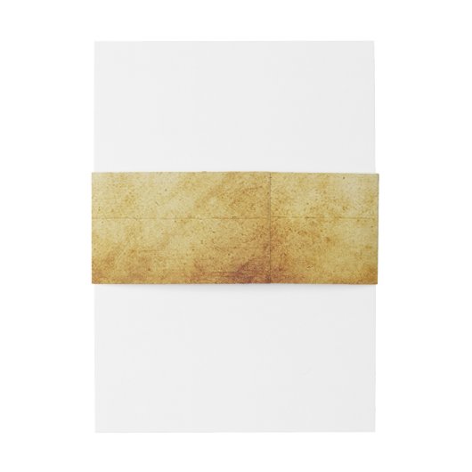 Parchment Elegant Calligraphy Wedding Uitnodigingen Wikkel (Achterkant Voorbeeld)