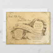  Parchment Elegant Script Tea Wedding Kaart (Voorkant)