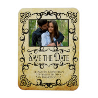  Parchment Elegant Wedding Save the Date