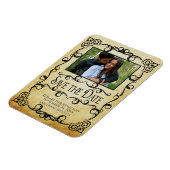 Parchment Elegant Wedding Save the Date Magneet (Linkerzijde)
