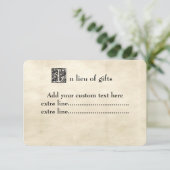 Parchment Fancy Storybook Lettertype Invoegen Kaa Kaart (Staand voorkant)