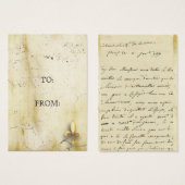 Parchment Fleur-de-Lys Visitekaartje (Voorkant /achterkant)