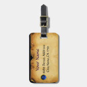 PARCHMENT GEM blauw Bagagelabel (Voorkant verticaal)