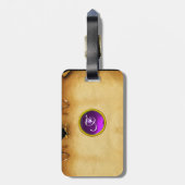 PARCHMENT GEM PAARS BAGAGELABEL (Achterkant verticaal)