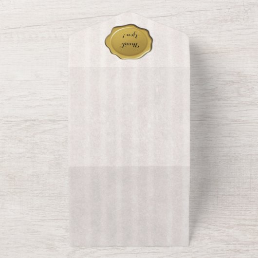 Parchment Gold Seal Klant Dank u Kaarten (Buitenkant)