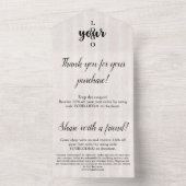 Parchment Gold Seal Klant Dank u Kaarten (Binnen)