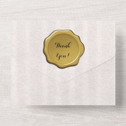 Parchment Gold Seal Klant Dank u Kaarten (Achterkant)