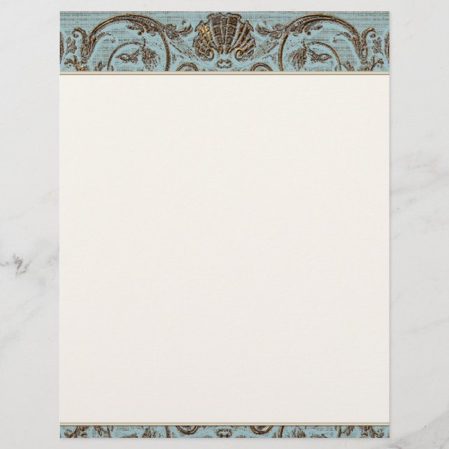  Parchment Letterhead Resume 2e pagina Briefhoofd (Voorkant)