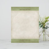 parchment look Letterhead Resume Paper (Staand voorkant)