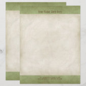 parchment look Letterhead Resume Paper (Voorkant / Achterkant)