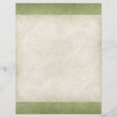 parchment look Letterhead Resume Paper (Achterkant)