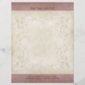  parchment look Letterhead Resume Paper Flyer (Voorkant)