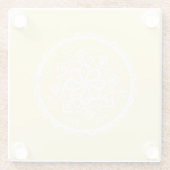 Parchment Mandala Glazen Onderzetter (Achterkant)