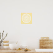 Parchment Mandala Poster (Keuken)