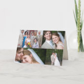 Parchment Merry-kerstkaart met uw foto Feestdagen Kaart (Achterkant)