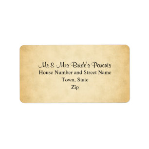 Parchment Pattern Design Wedding Etiket