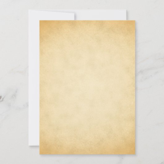 Parchment Pattern Design Wedding Kaart (Achterkant)