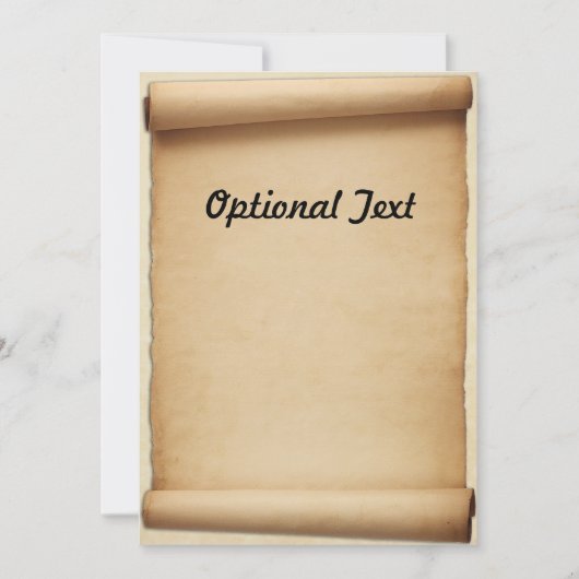 Parchment Proclamation Scroll Kaart (Voorkant)