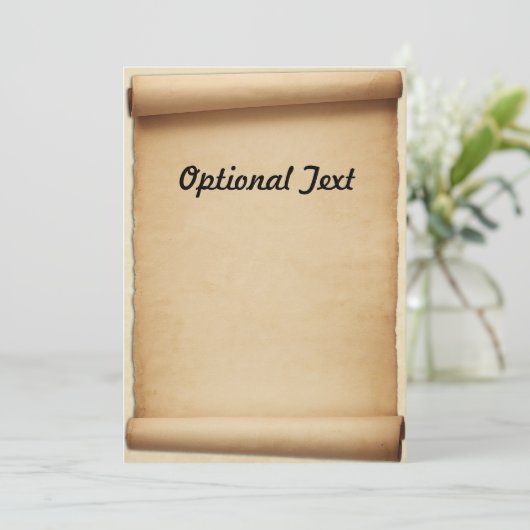 Parchment Proclamation Scroll Kaart (Staand voorkant)