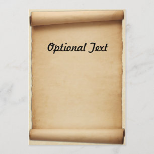 Parchment Proclamation Scroll Kaart
