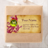 PARCHMENT SWIRL GEM MONOGRAM ETIKET (Insitu)