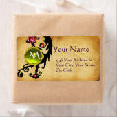 PARCHMENT SWIRL GEM MONOGRAM ETIKET (Insitu)
