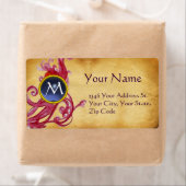 PARCHMENT SWIRL GEM MONOGRAM ETIKET (Insitu)
