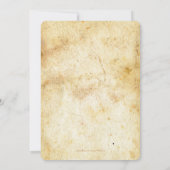 Parchment Swirls Maple Leaves  Fall Wedding Kaart (Achterkant)