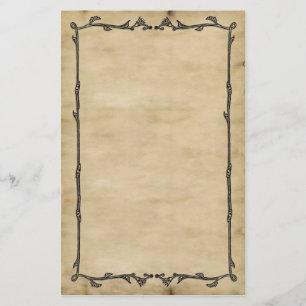 Parchment Vine Stationery Briefpapier