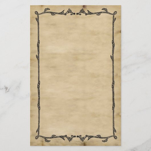 Parchment Vine Stationery Briefpapier (Voorkant)