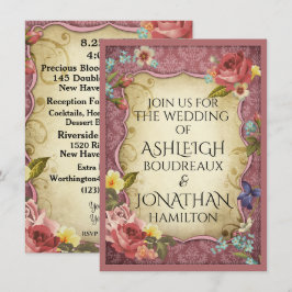  parchment Wedding Kaart