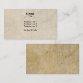 Parchtextuur Visitekaartje (Voorkant / Achterkant)