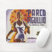 Parco Tgullio Vintage Travel Poster Mousepad Muismat (Met muis)