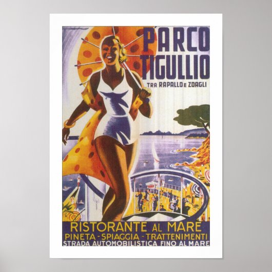 Parco Tigullio (grens) Poster (Voorkant)