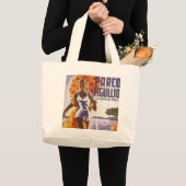 Parco Tigullio Italiaans reisbureau Grote Tote Bag (Voorkant (product))