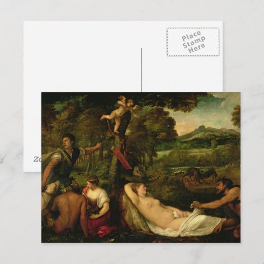 Pardo Venus of Jupiter en Antiope Briefkaart (Voorkant / Achterkant)